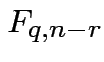 $ F_{q,n-r}$
