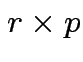 $ r \times p$