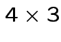 $ 4\times 3$