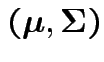 $ ({\boldsymbol\mu},{\boldsymbol\Sigma})$
