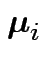 $ \boldsymbol\mu_i$