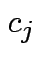 $ c_j$