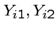 $ Y_{i1},Y_{i2}$