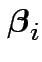 $\displaystyle \boldsymbol\beta_i$