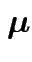 $ \boldsymbol\mu$