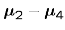 $ \boldsymbol\mu_2-\boldsymbol\mu_4$