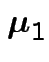 $ \boldsymbol\mu_1$