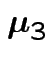 $ \boldsymbol\mu_3$