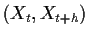 $\displaystyle (X_t,X_{t+h})$