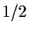 $ 1/2$