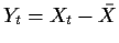 $Y_t=X_t-{\bar X}$