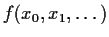 $f(x_0,x_1,\ldots)$