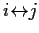 $i {\leftrightarrow}j$