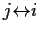 $j {\leftrightarrow}i$