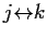 $j{\leftrightarrow}k$