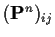 $({\bf P}^n)_{ij}$