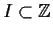 $I\subset {\Bbb Z}$