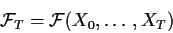 \begin{displaymath}{\cal F}_T = {\cal F}(X_0,\ldots,X_T)
\end{displaymath}