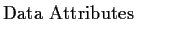 $\textstyle \parbox{1.6in}{\raggedright Data Attributes
}$