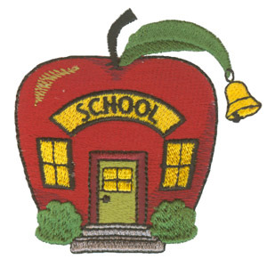 Apple Schoolhouse - Custom Online Embroidery Design