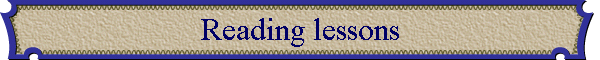 Reading lessons