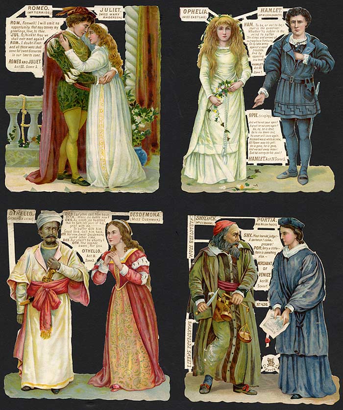 Cut-Out Characters from Shakespeare