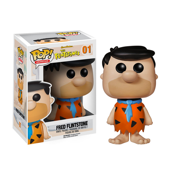 Fred flinstone with box