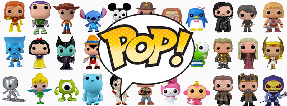 product banner that shows multiple funkos
