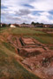 Caerleon, Wales.  Foundations of soldier's barracks