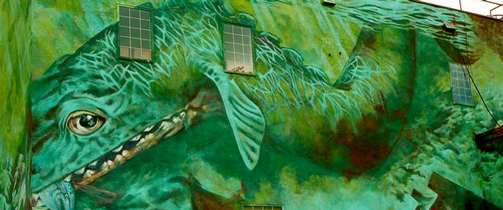 Ogopogo; Sea Monster Mural, Veron BC