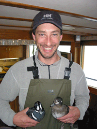 Sam Iverson and ducks