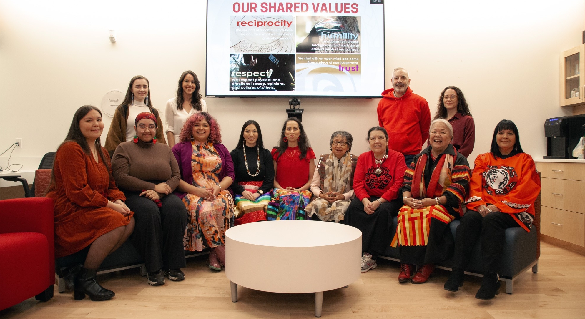 Indigenous Student Centre staff, Elders and SFU Faculty
