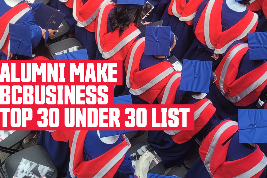 Six alumni named to BCBusiness 30 Under 30 list