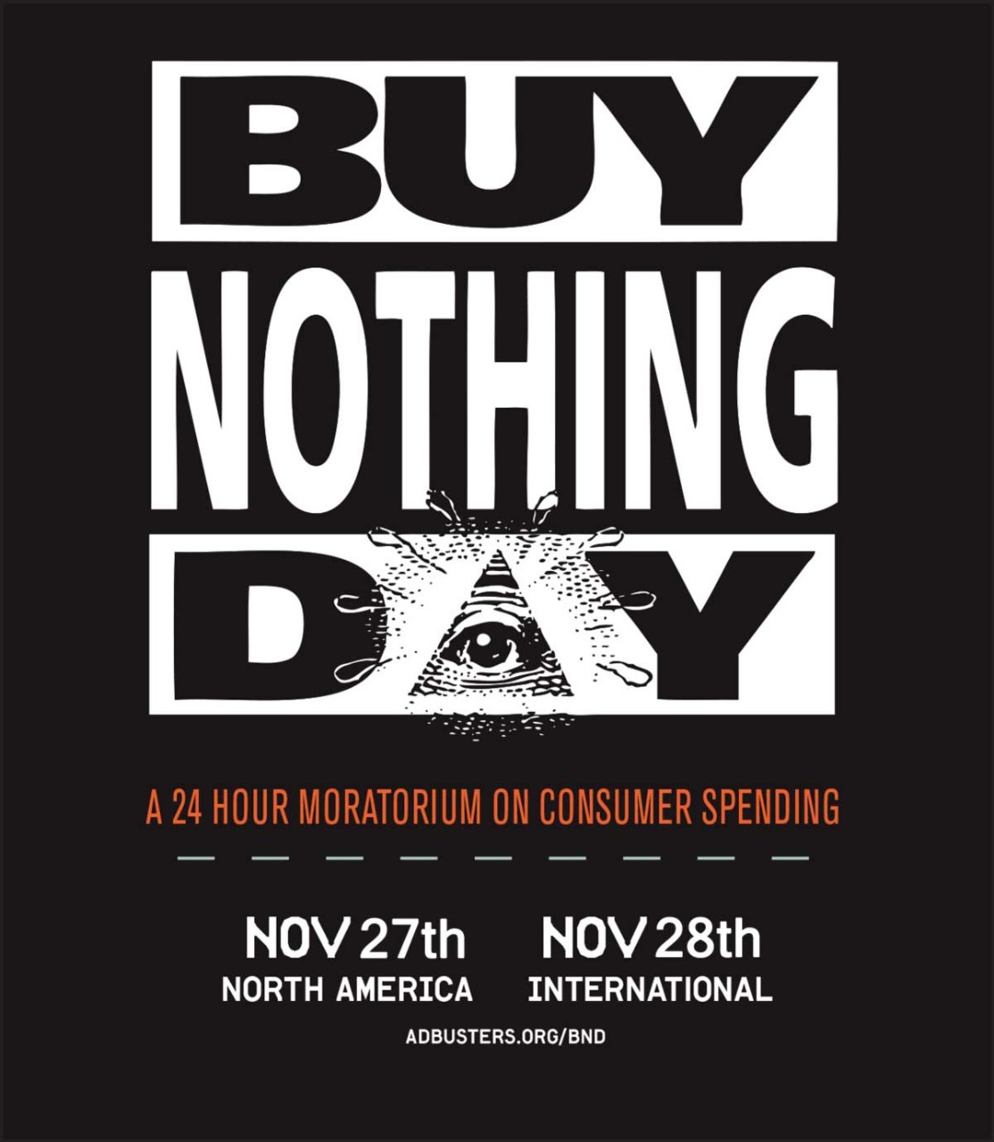 2015 Buy Nothing Day poster