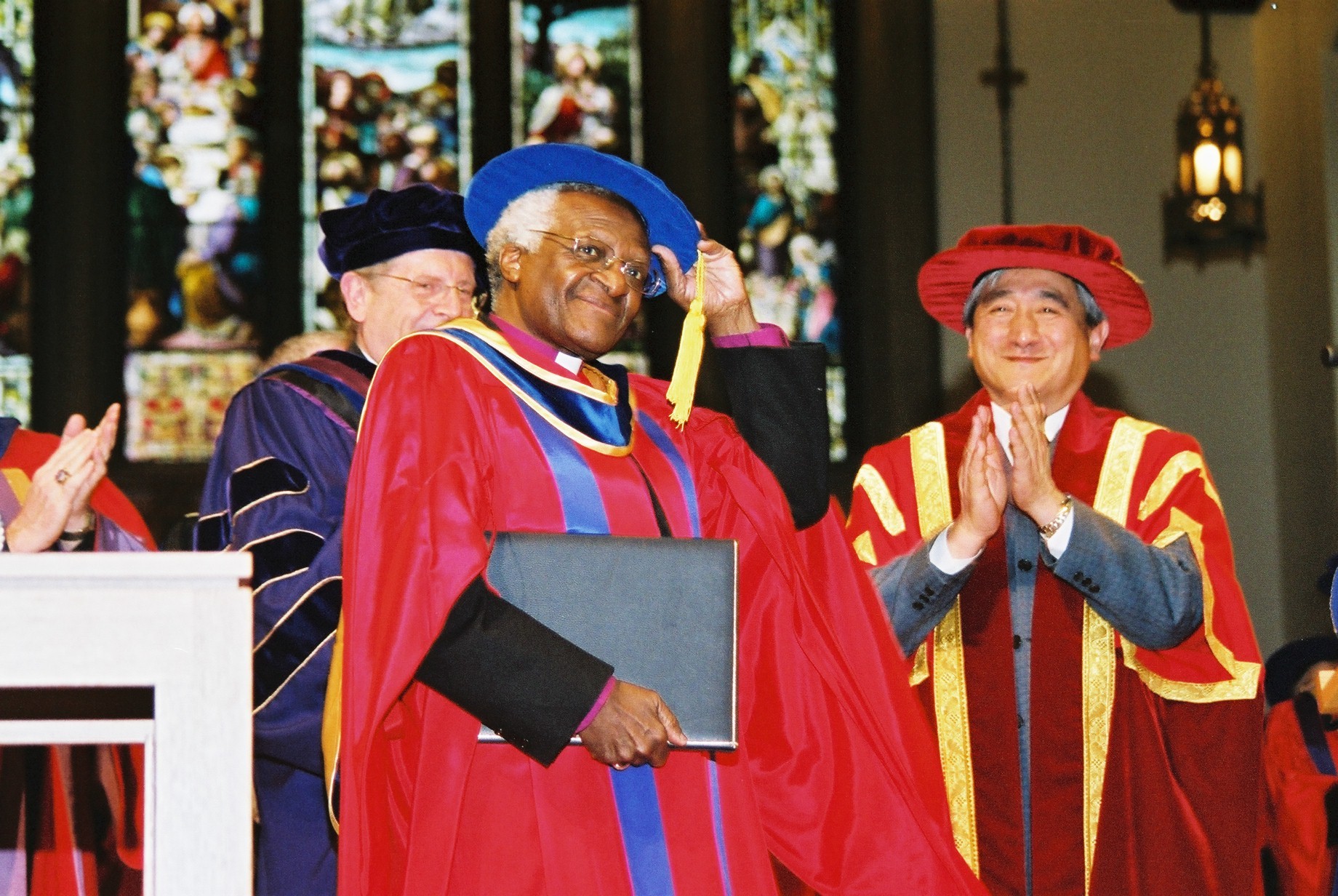 South African Archbishop Desmond Tutu receives honourary doctorate from SFU