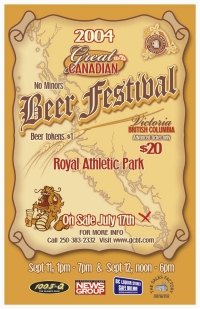 Great Canadian Beer Festival 2004 poster