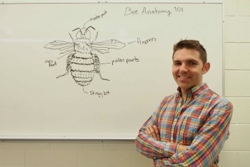image of instructor at whiteboard