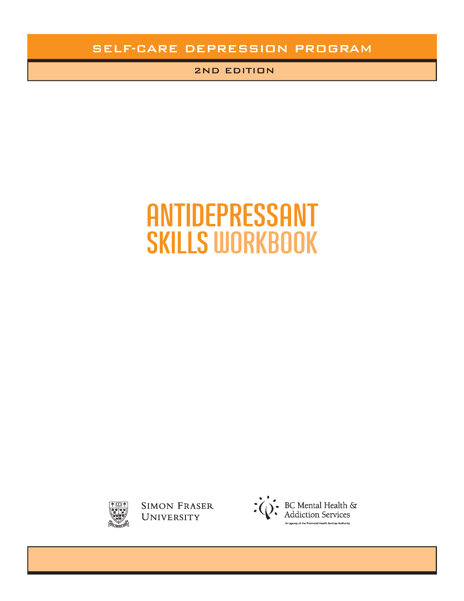 Antidepressant Skills Workbook