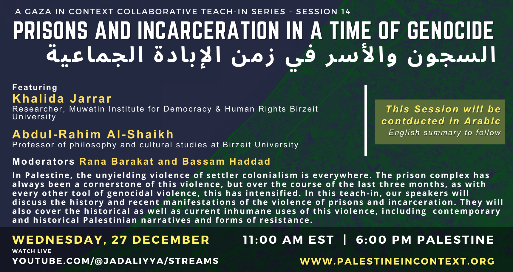 Session 14 - Prisons and Incarceration - 1
