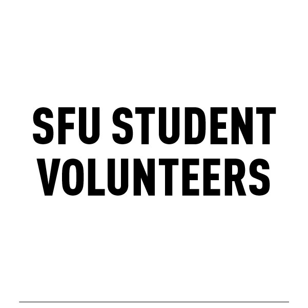Text: SFU Student Volunteers