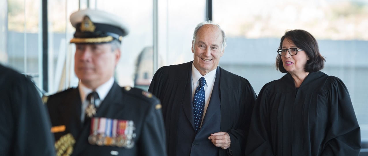 His Highness the Aga Khan and the Lieutenant Governor of BC at the Special Honorary Degree Conferral for His Highness
