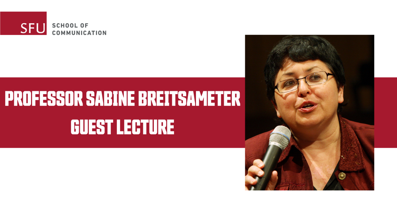Sabine Breitsameter Guest Lecture