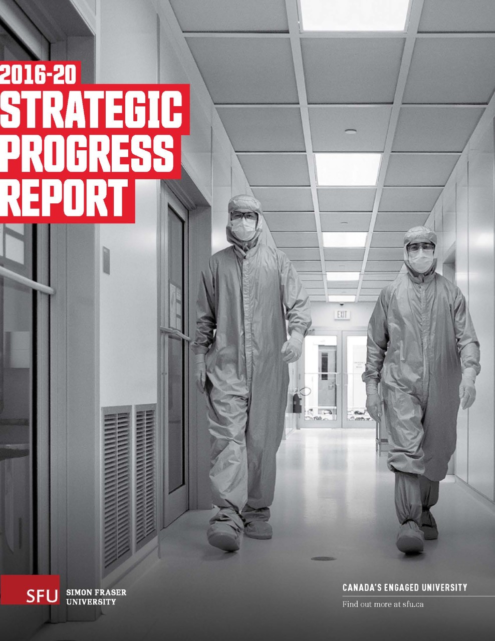 magazine cover with researchers wearing lab gear