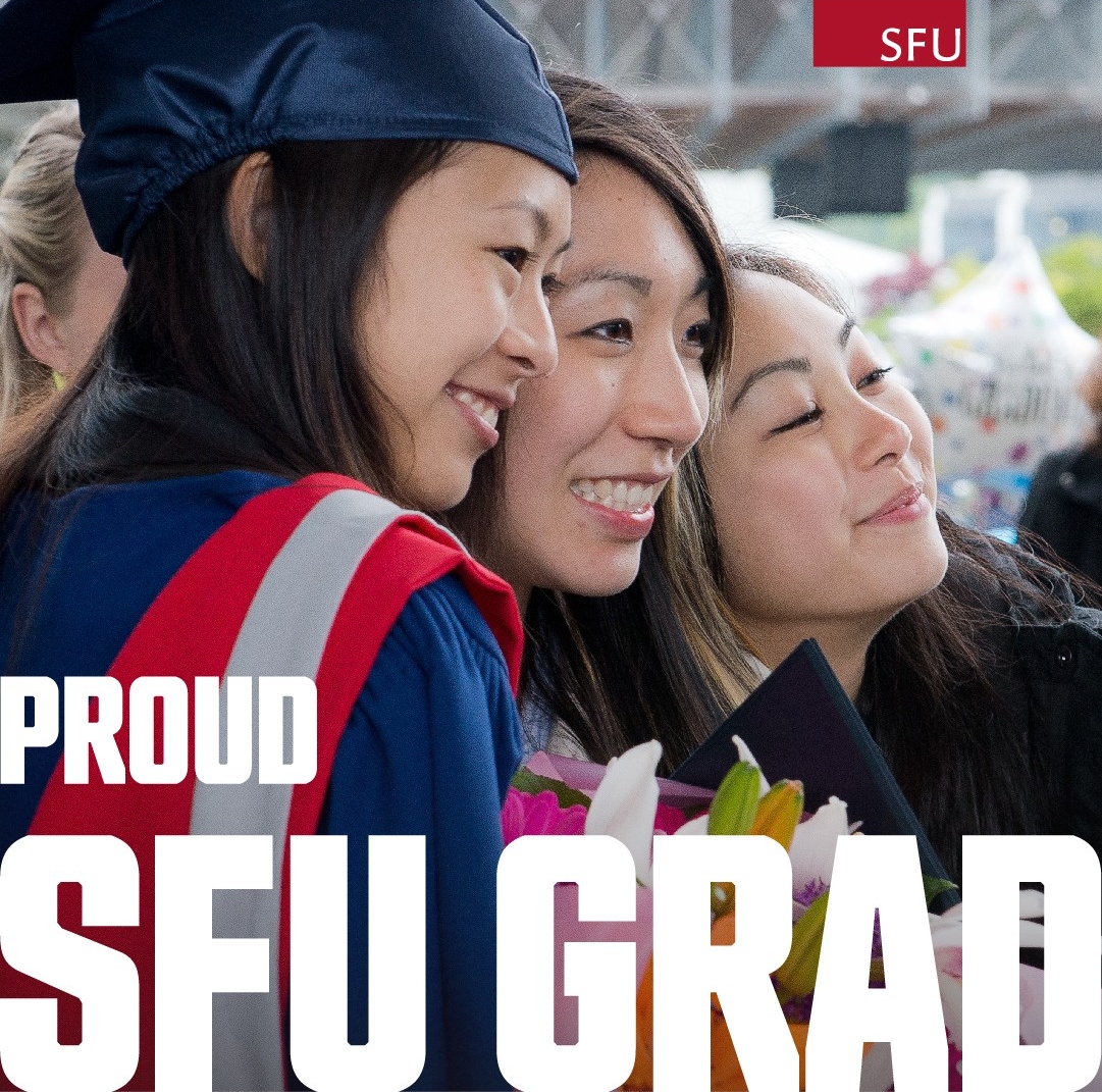 Proud SFU grad photo frame sample
