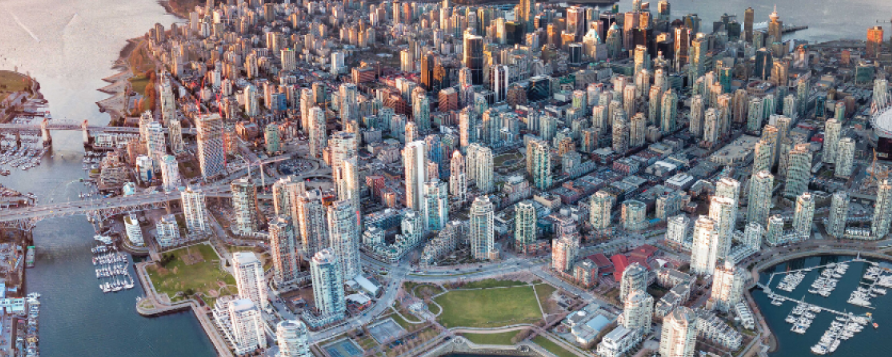 Downtown Vancouver city skyline