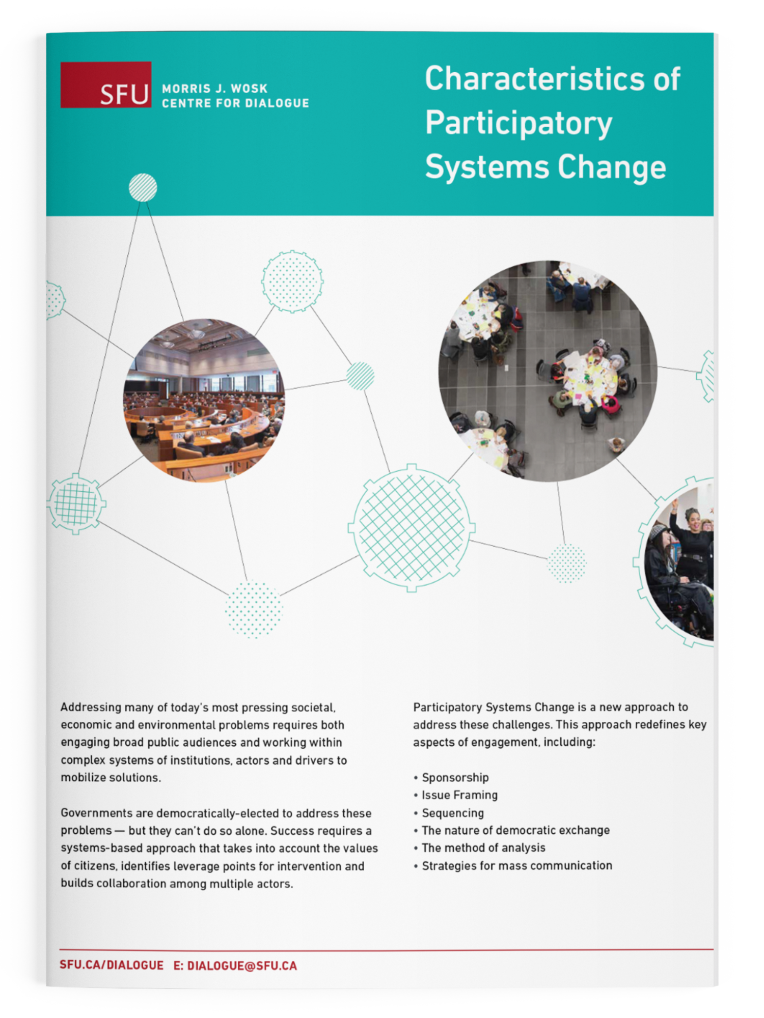 Cover of the characteristics of participatory systems change four-pager