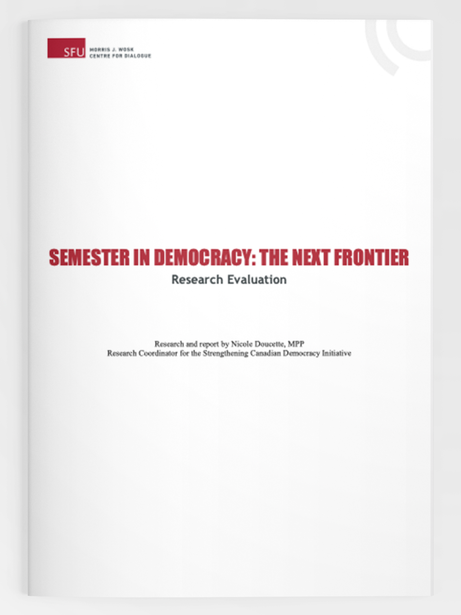 Mockup of the report cover