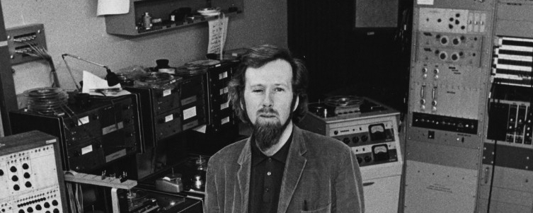 R. Murray Schafer in the Electronic Music Studio. 
