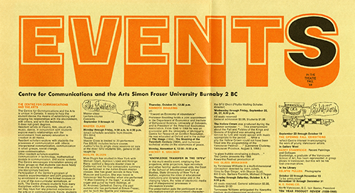 Events in the Theatre: Fall 1968