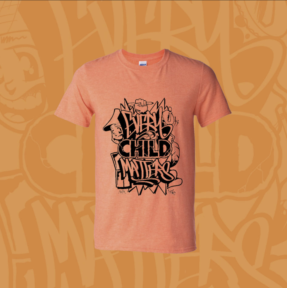 Every Child Matters orange t-shirt designed by KC Hall